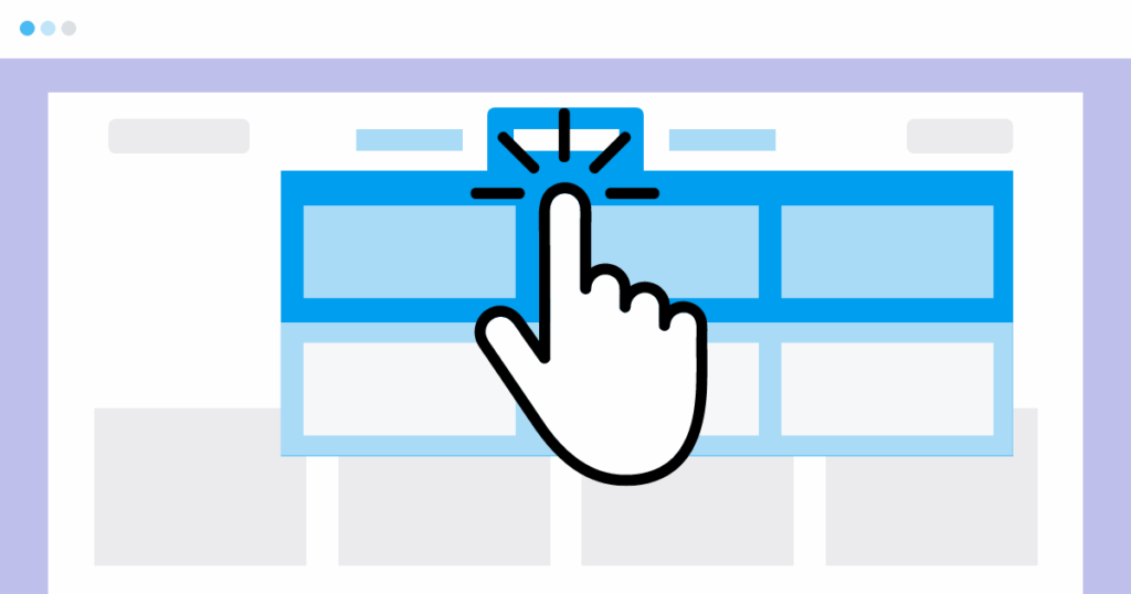 Navigation dans dans un menu et dans les sous-menus