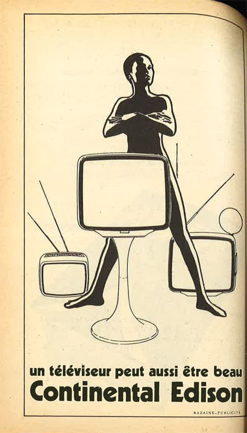 Publicité Poésie 1 Edison Continental août-juillet 1976