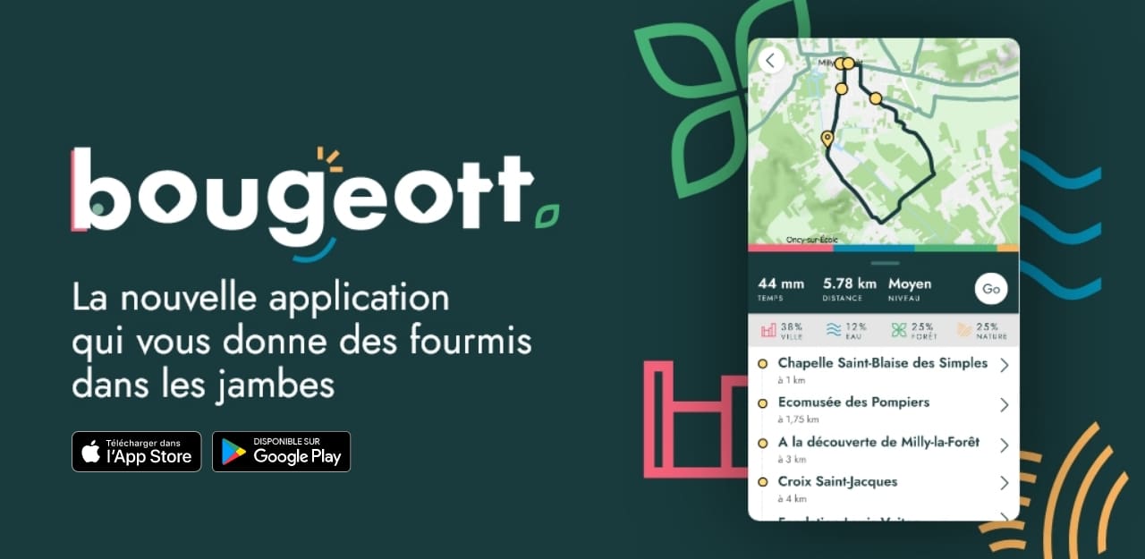 Bougeott, la nouvelle application qui vous donne des fourmis dans les jambes. A télécharger sur l'App Store ou Google Play