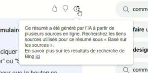 Texte de l'avertissement de Bing : Ce résumé a été génré par l'IA à partir de plusieurs sources en ligne. Recherchez les liens sources utilisés pour ce résumé sous "Basé sur les sources". En savoir plus sur les résultats de recherche de Bing ici (lien).